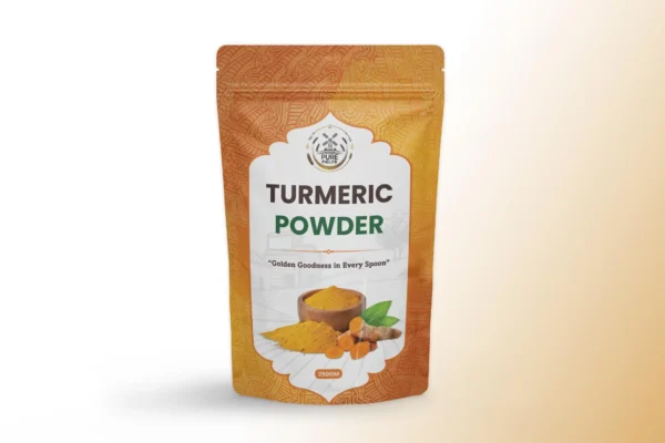Turmeric Powder Front View Turmeric Powder – Pure Fields